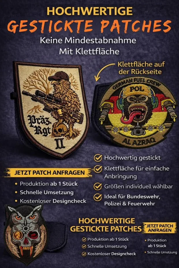 Gestickte Patches